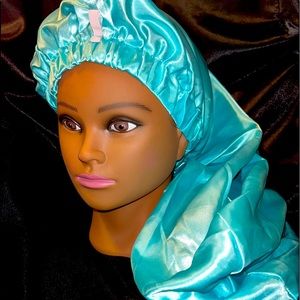 Long satin Silk Bonnet